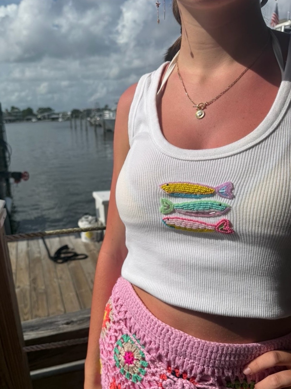 Beaded Tank Top